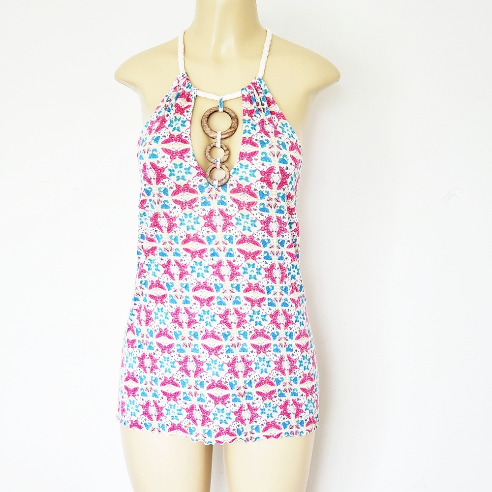 Free People Butterfly Wood Medallion Top